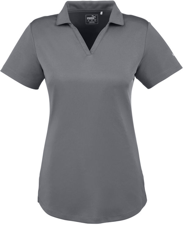 Am image of a Custom Puma Golf Ladies' Icon Golf Polo in QUIET SHADE!
