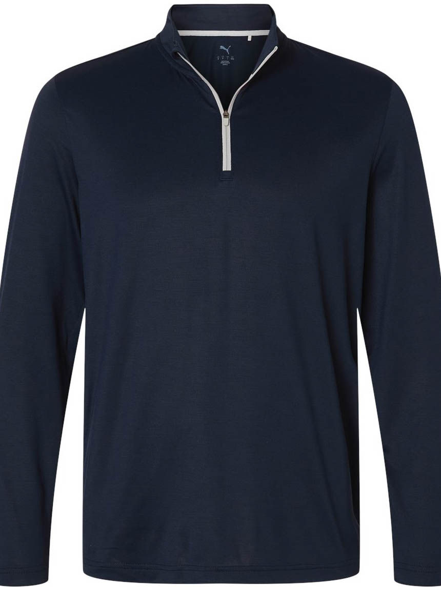 Puma Golf Men's Icon 2.0 Quarter Zip in Deep Navy
