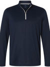 An image of a Custom Puma Golf Men's Icon 2.0 Quarter Zip in Deep Navy!