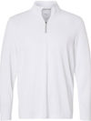An image of a Custom Puma Golf Men's Icon 2.0 Quarter Zip in White Glow!