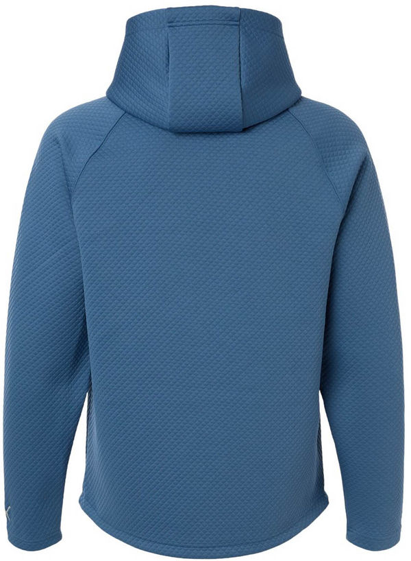 An image of a Custom Puma Golf Men's Pebble Hooded Pullover in Blue Horizon!