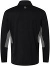An image of a Custom Puma Golf Men's Pure 2.0 Quarter Zip in Puma Black/Slate Sky!