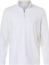 An image of a Custom Puma Golf Men's Pure 2.0 Quarter Zip in White Glow/Sedate!