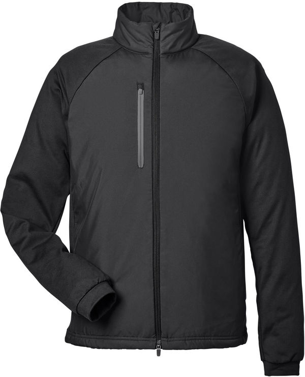 Am image of a Custom Puma Golf Mens Hielands Jacket in Black!