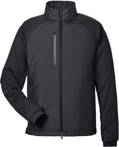 Am image of a Custom Puma Golf Mens Hielands Jacket in Black!
