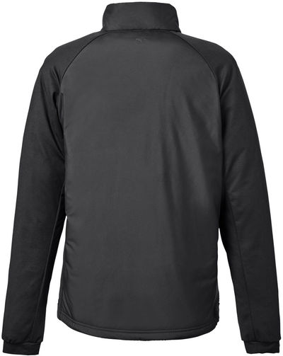 Am image of a Custom Puma Golf Mens Hielands Jacket in Black!