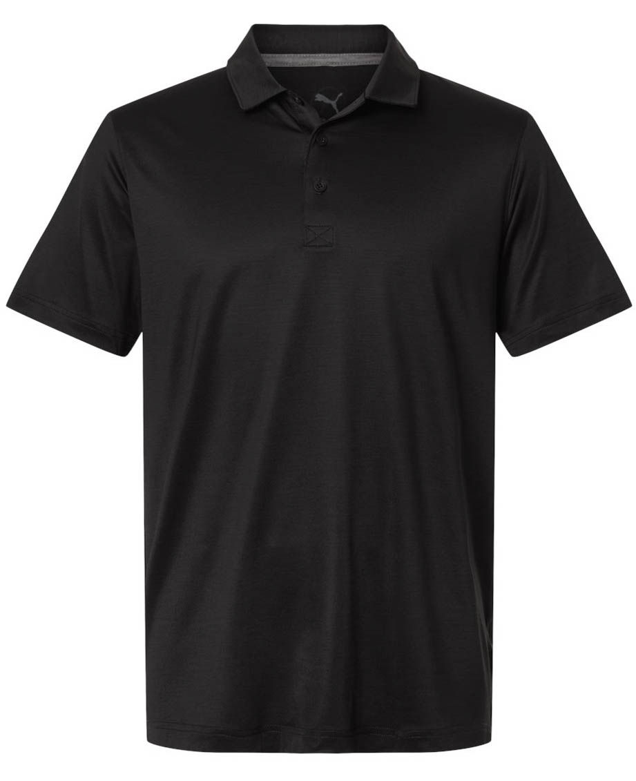 Puma Golf Mens Icon Heather Polo 2.0 in Puma Black Heather