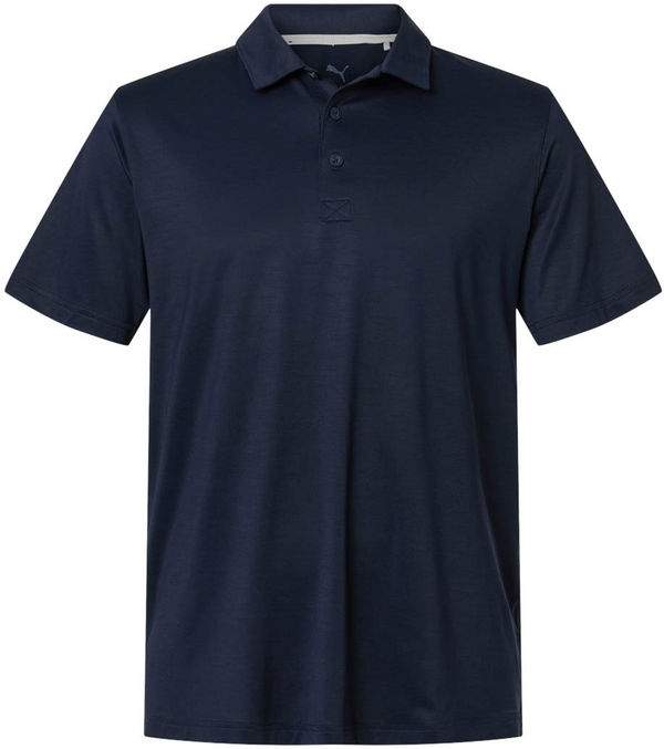 An image of a Custom Puma Golf Mens Icon Polo 2.0 in Deep Navy!