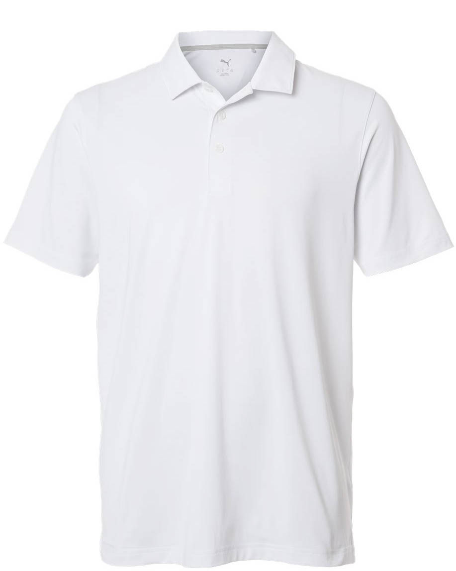 Puma Golf Mens Icon Polo 2.0 in White Glow