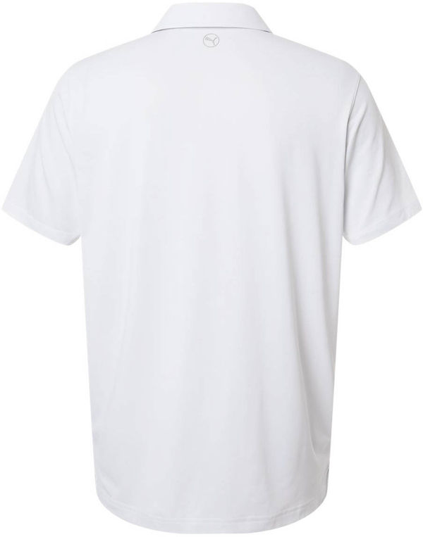 An image of a Custom Puma Golf Mens Icon Polo 2.0 in White Glow!