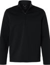 An image of a Custom Puma Golf Mens Pebble Quarter Zip Pullover in Puma Black!