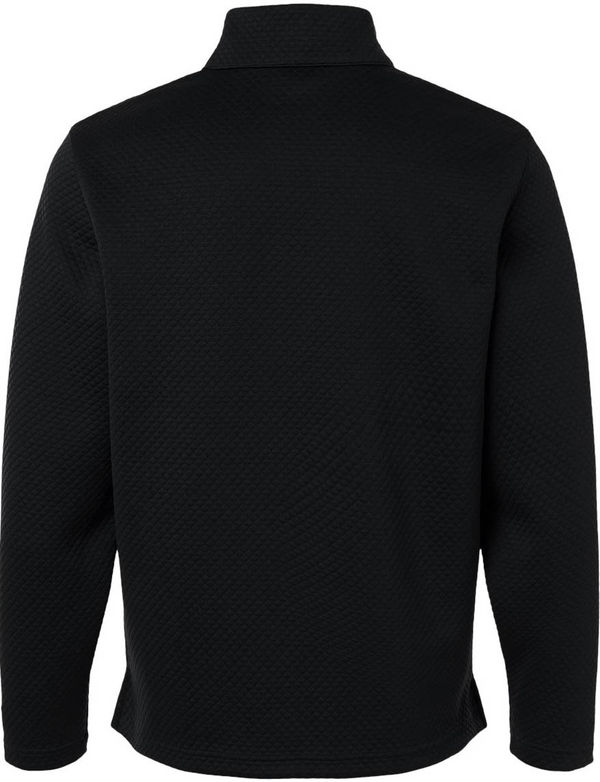 An image of a Custom Puma Golf Mens Pebble Quarter Zip Pullover in Puma Black!