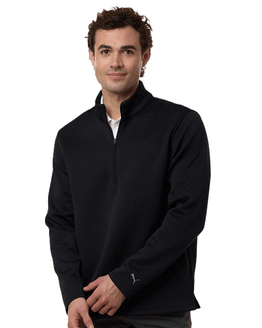 Puma Golf Mens Pebble Quarter Zip Pullover