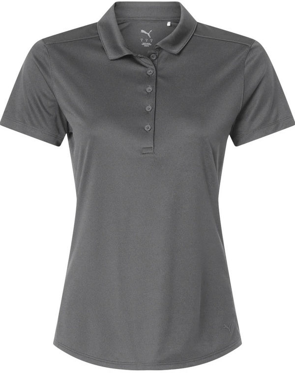 An image of a Custom Puma Golf Womens Pure 2.0 Polo in Slate Sky!