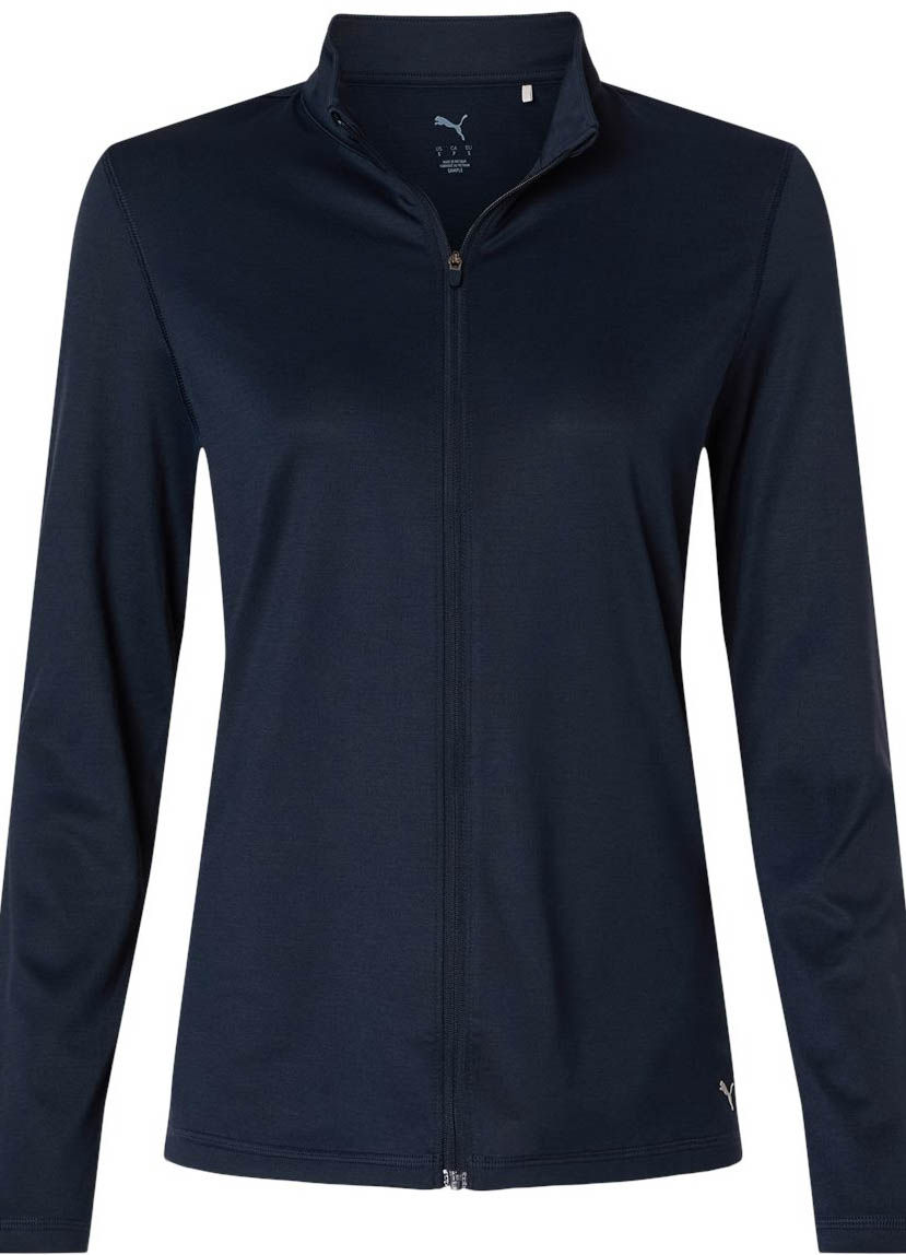 Puma Golf Women's Icon 2.0 Full Zip in Deep Navy