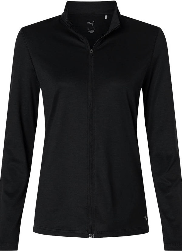 An image of a Custom Puma Golf Women's Icon 2.0 Full Zip in Puma Black!