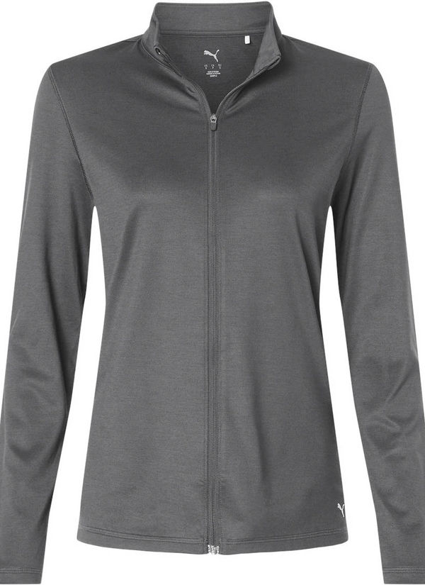 An image of a Custom Puma Golf Women's Icon 2.0 Full Zip in Slate Sky!