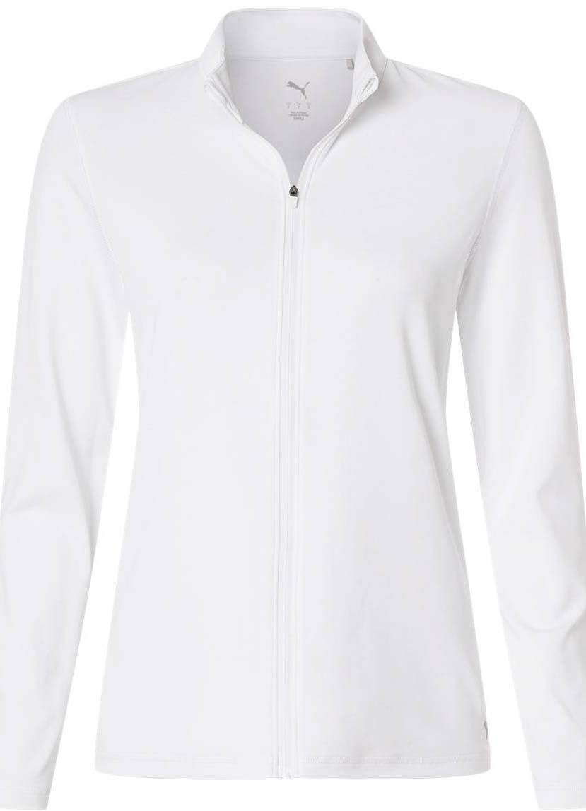 Puma Golf Women's Icon 2.0 Full Zip in White Glow