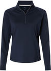 An image of a Custom Puma Golf Women's Pure 2.0 Quarter Zip in Deep Navy!