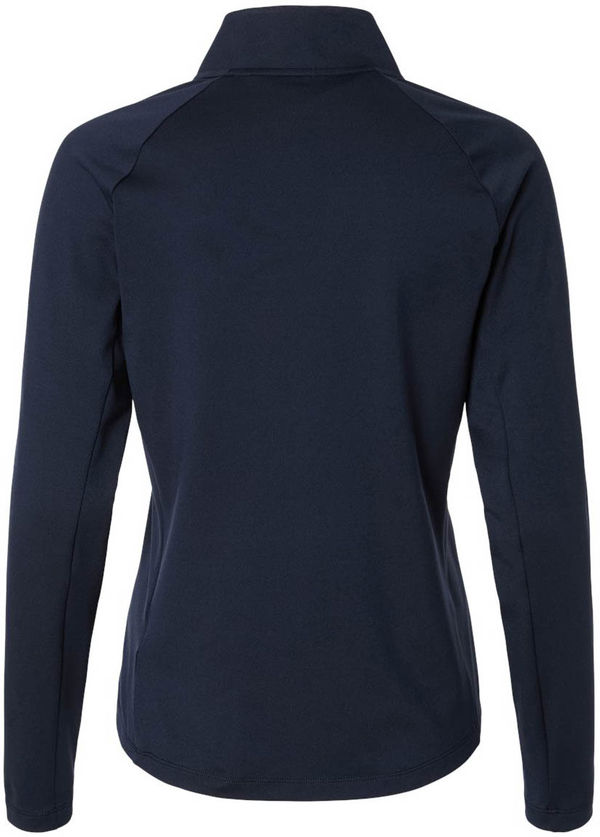 An image of a Custom Puma Golf Women's Pure 2.0 Quarter Zip in Deep Navy!