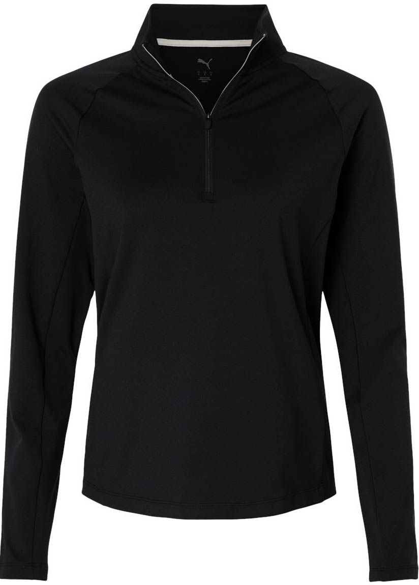 Puma Golf Women's Pure 2.0 Quarter Zip in Puma Black