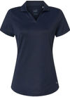 An image of a Custom Puma Golf Womens Icon Heather Polo in Deep Navy Heather!