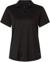 An image of a Custom Puma Golf Womens Icon Heather Polo in Puma Black Heather!