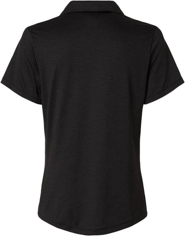 An image of a Custom Puma Golf Womens Icon Heather Polo in Puma Black Heather!