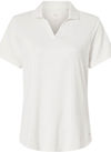 An image of a Custom Puma Golf Womens Icon Heather Polo in Warm White Heather!
