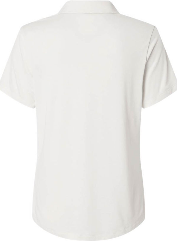 An image of a Custom Puma Golf Womens Icon Heather Polo in Warm White Heather!