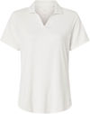 An image of a Custom Puma Golf Womens Icon Heather Polo in Warm White Heather!