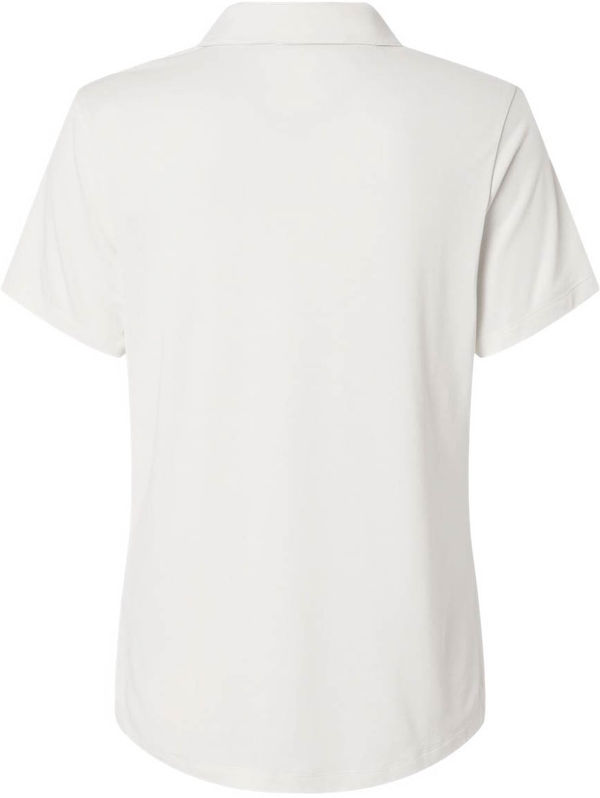 An image of a Custom Puma Golf Womens Icon Heather Polo in Warm White Heather!
