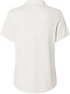 An image of a Custom Puma Golf Womens Icon Heather Polo in Warm White Heather!