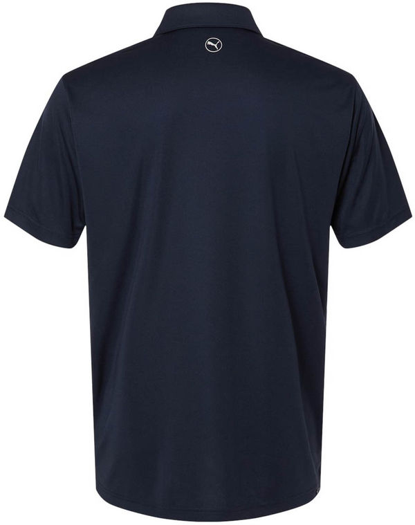 An image of a Custom Puma Gulf Men's Pure 2.0 Polo in Deep Navy!