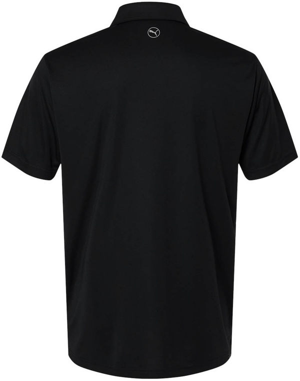 An image of a Custom Puma Gulf Men's Pure 2.0 Polo in Puma Black!