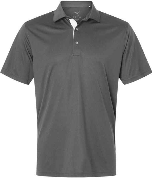 An image of a Custom Puma Gulf Men's Pure 2.0 Polo in Slate Sky!