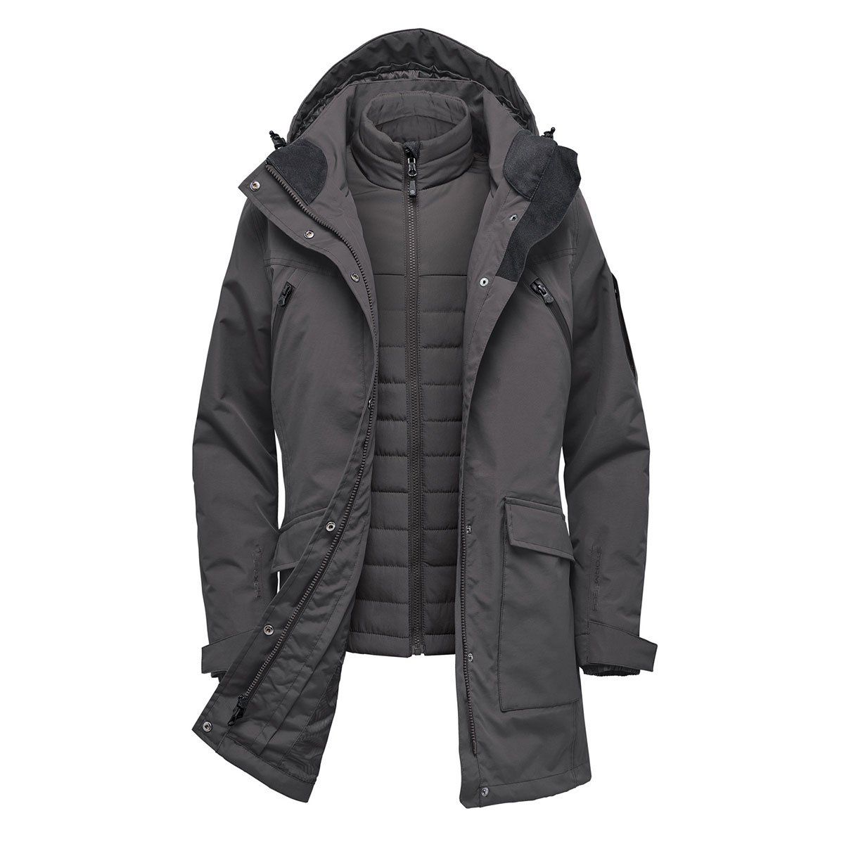 Stormtech Womens Fairbanks 5 in 1 System Jacket in Graphite