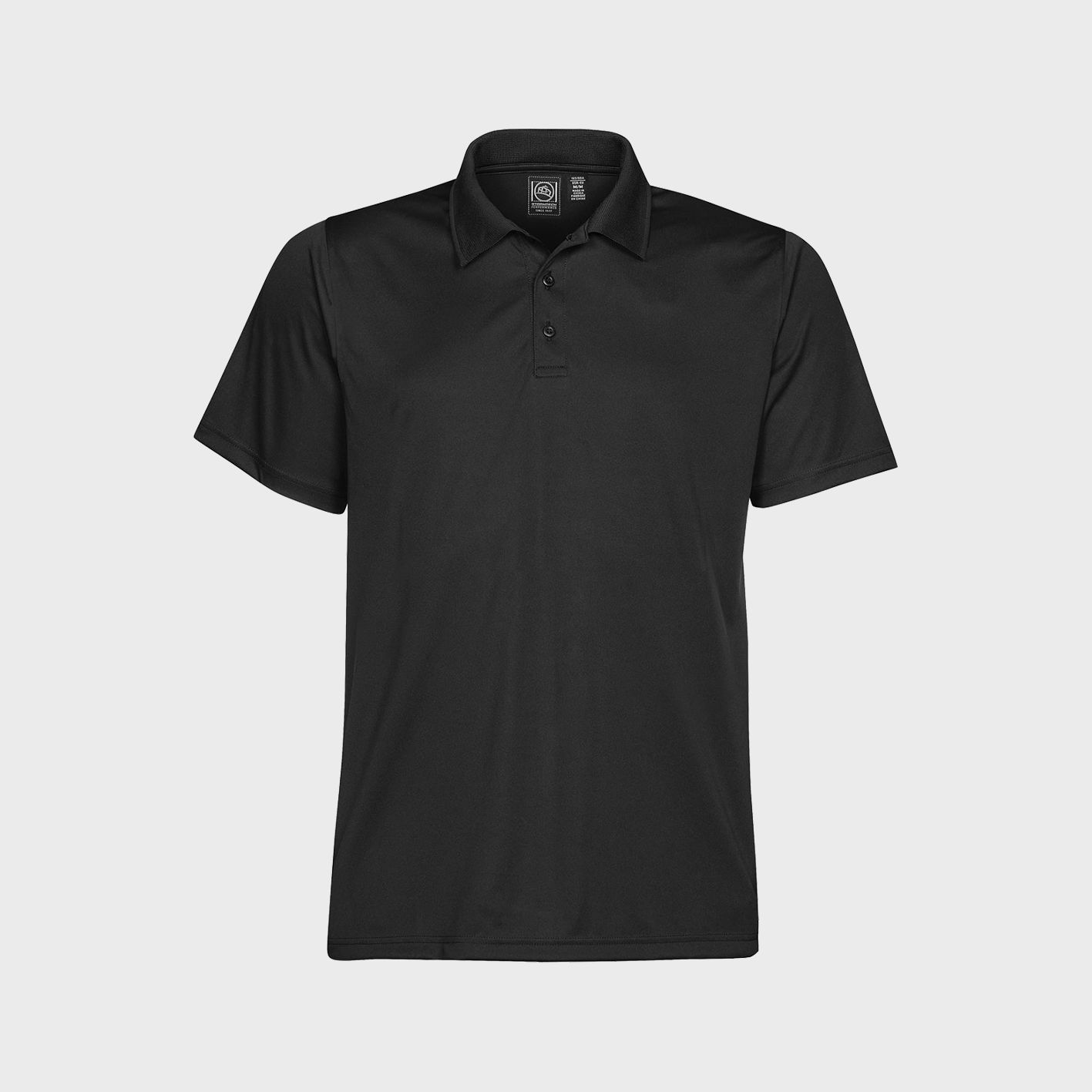 An image of a custom performance polos that you can screen print or embroider on!