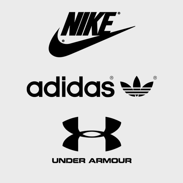 An image of popular athletic brand logos!