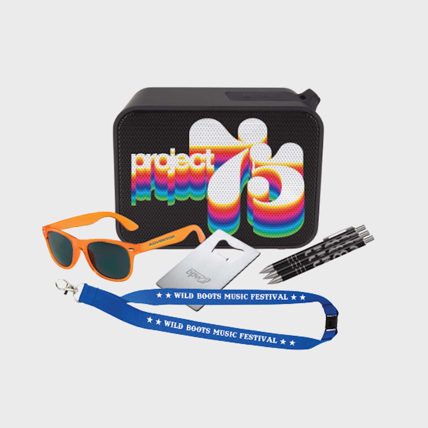 Promotional products that you can print your logos on.