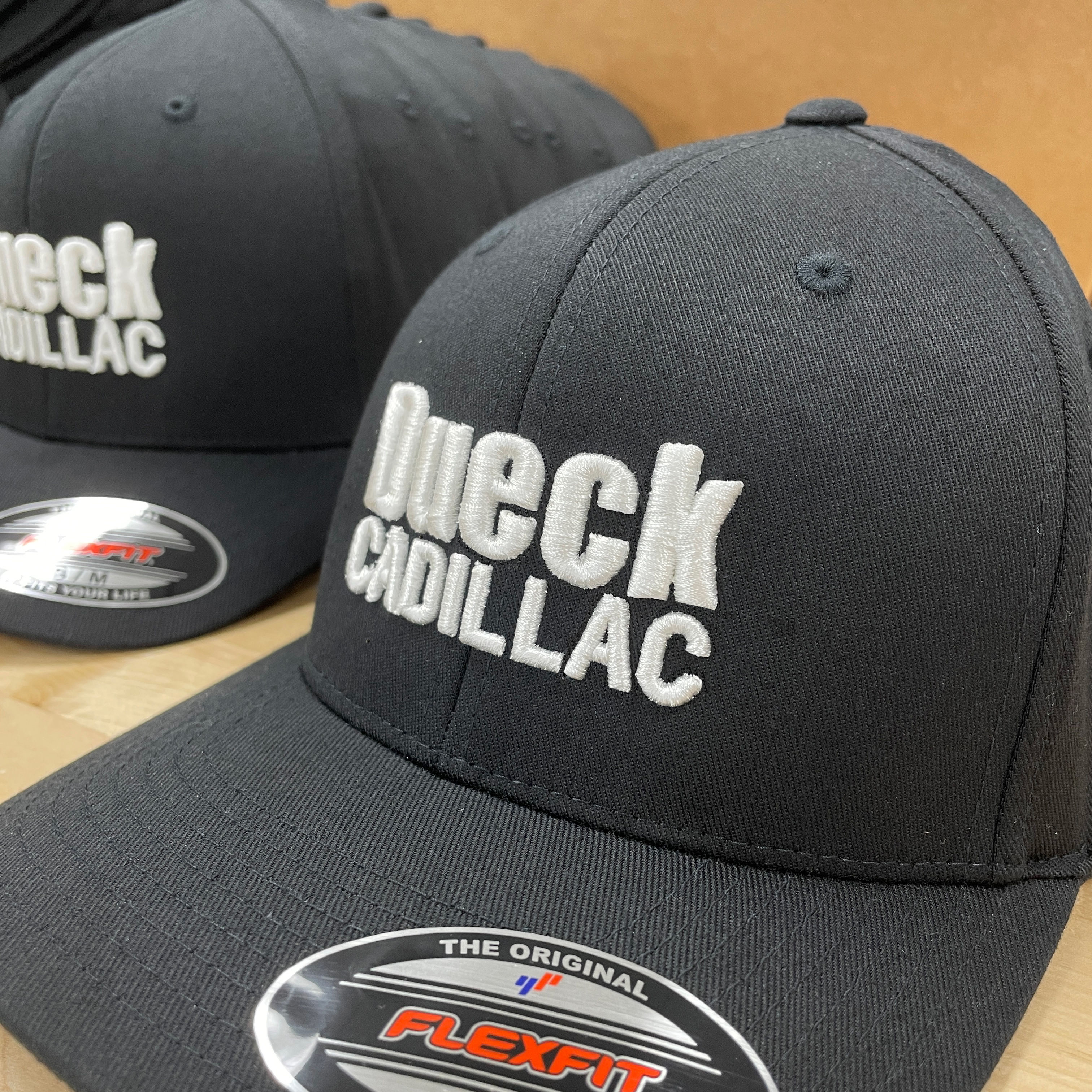 Puff embroidery we printed for Dueck Cadillac.