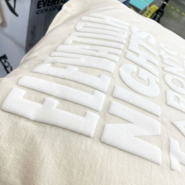 Example of puff screen printing