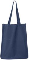 Am image of a Custom QTees 27L Jumbo Shopping Bag in Navy!