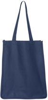 Am image of a Custom QTees 27L Jumbo Shopping Bag in Navy!