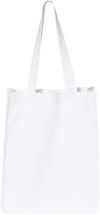 Am image of a Custom QTees 27L Jumbo Shopping Bag in White!