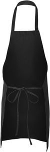Am image of a Custom QTees Butcher Apron in Black!