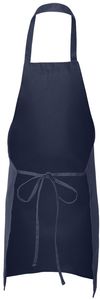 Am image of a Custom QTees Butcher Apron in Navy!