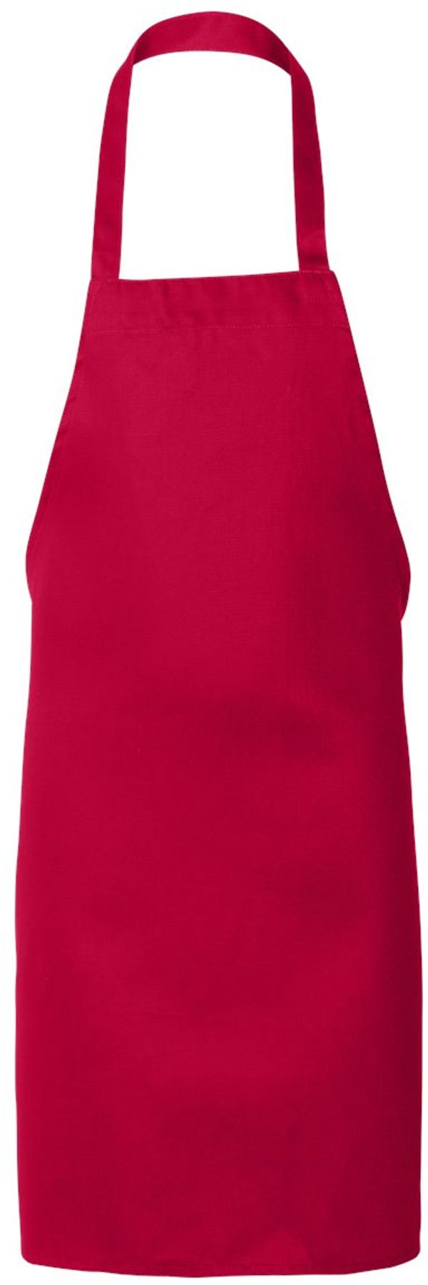 Am image of a Custom QTees Butcher Apron in Red!