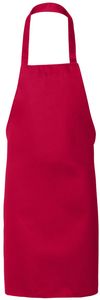 Am image of a Custom QTees Butcher Apron in Red!