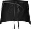 Am image of a Custom QTees Waist Apron with 3 Pockets in Black!